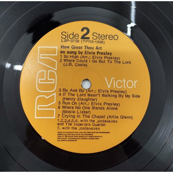 Elvis Presley – How Great Thou Art Vinyl LP Gospel RCA Classic Album - Picture 10 of 10